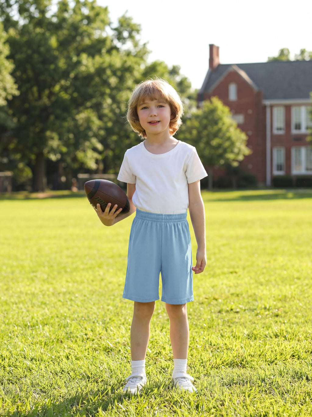 Resinta 4 Pack Toddler Boy Shorts Elastic Waist Boys Athletic Basketball Soccer Shorts Summer Pull-On Comfort for Playwear