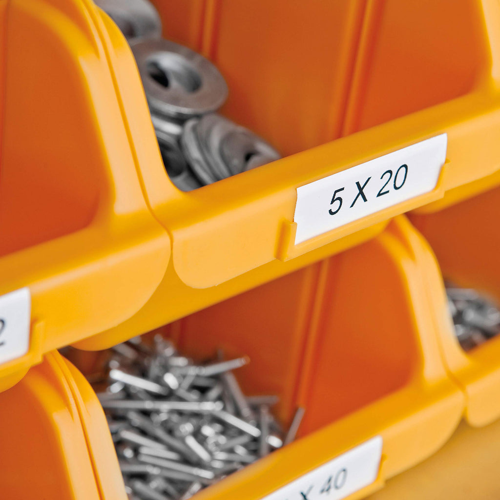 DYMO Rhino 4200 Industrial Label Maker Carry Case Kit with 1 Roll of 1/2" All-Purpose Vinyl Labels, Black on White