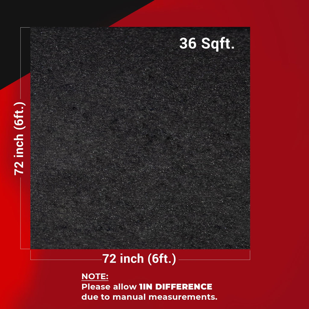 Bbox Charcoal Carpet Non-Woven Fabric | Length: 72 inch (6 ft.), Width: 43 inch (3ft 7in) | for Speaker Sub Box Carpet Home, Auto, RV, Boat, Marine, Truck & Car Trunk Liner