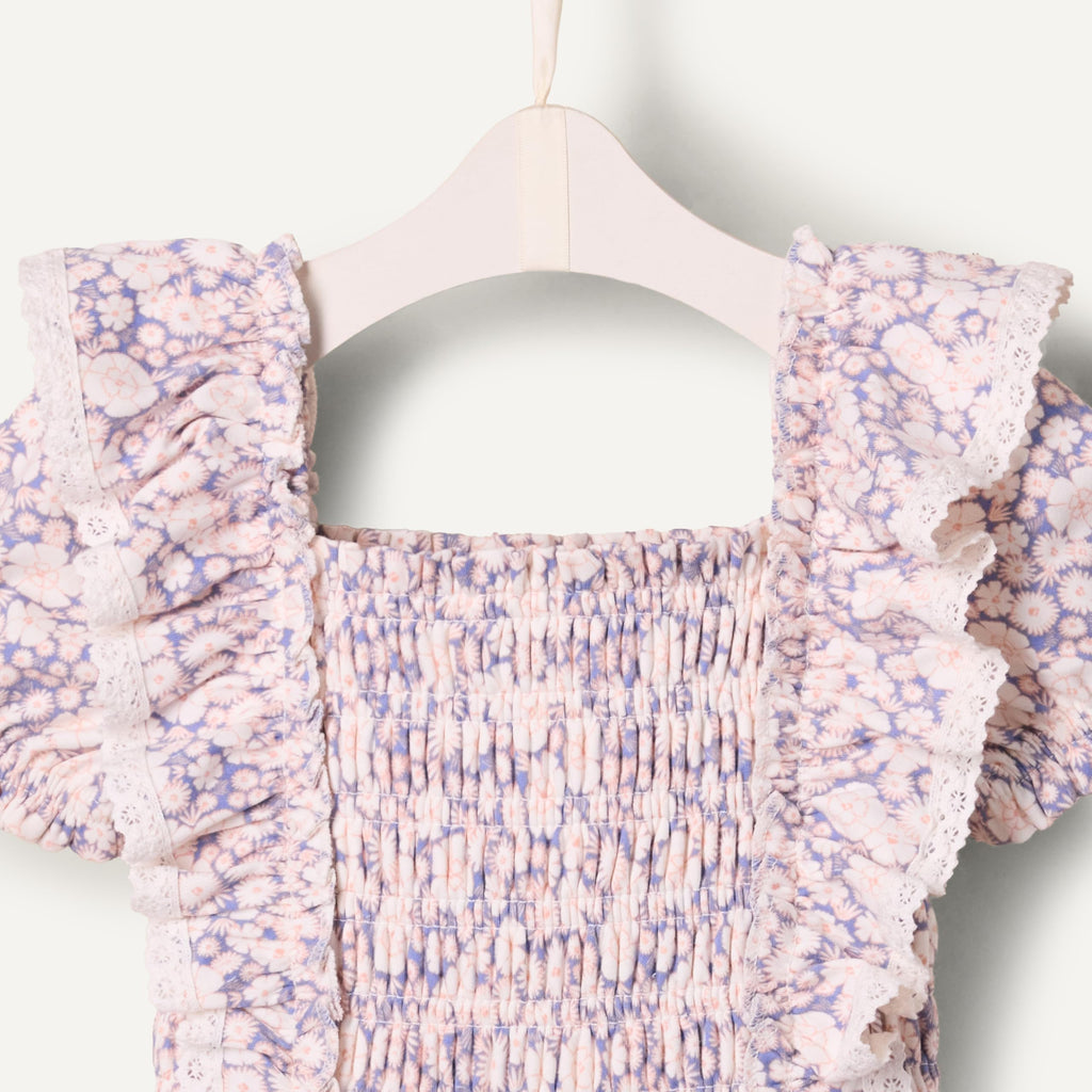 Amazon Essentials x Sofia Grainge Toddler and Baby Girls' Embroidered Knit Dress