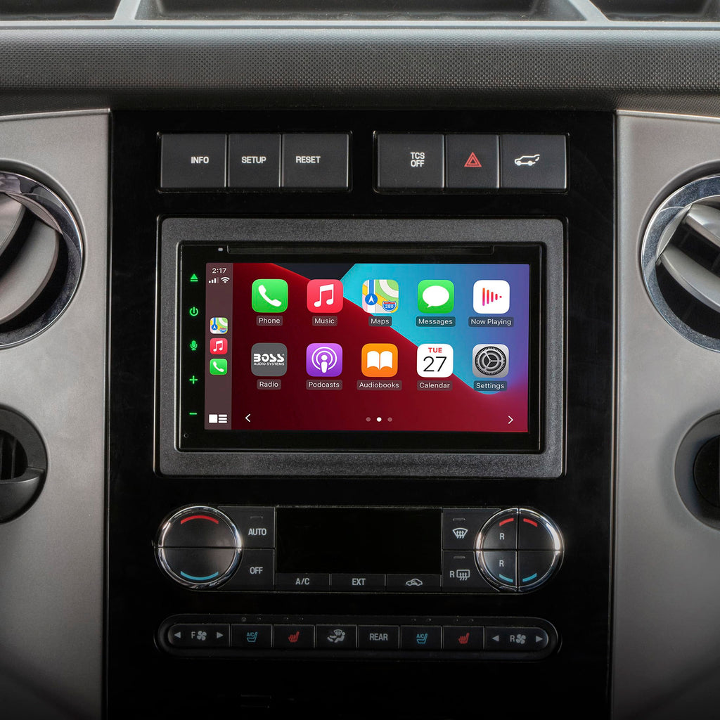 Scosche ICFD6BN Double DIN Radio Installation Dash Kit Compatible with Select 2007-2010 Ford and Mercury Vehicles - Complete Basic Aftermarket Car Stereo Install Kit - See Fit Guide Image for Vehicles