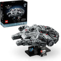 LEGO Star Wars Millennium Falcon 25th Anniversary Collectible - DIY Building Set for Adults, Men & Women, Ages 18+ - A New Hope Model with Display Stand - Star Wars Gift - 75375