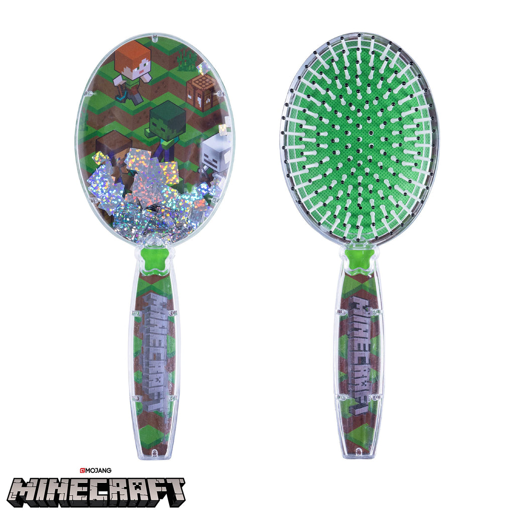 CoComelon Hair Brush with Magical Sparkling Stars Confetti HairBrush, Green - Kids Hair Brush Ages 3+