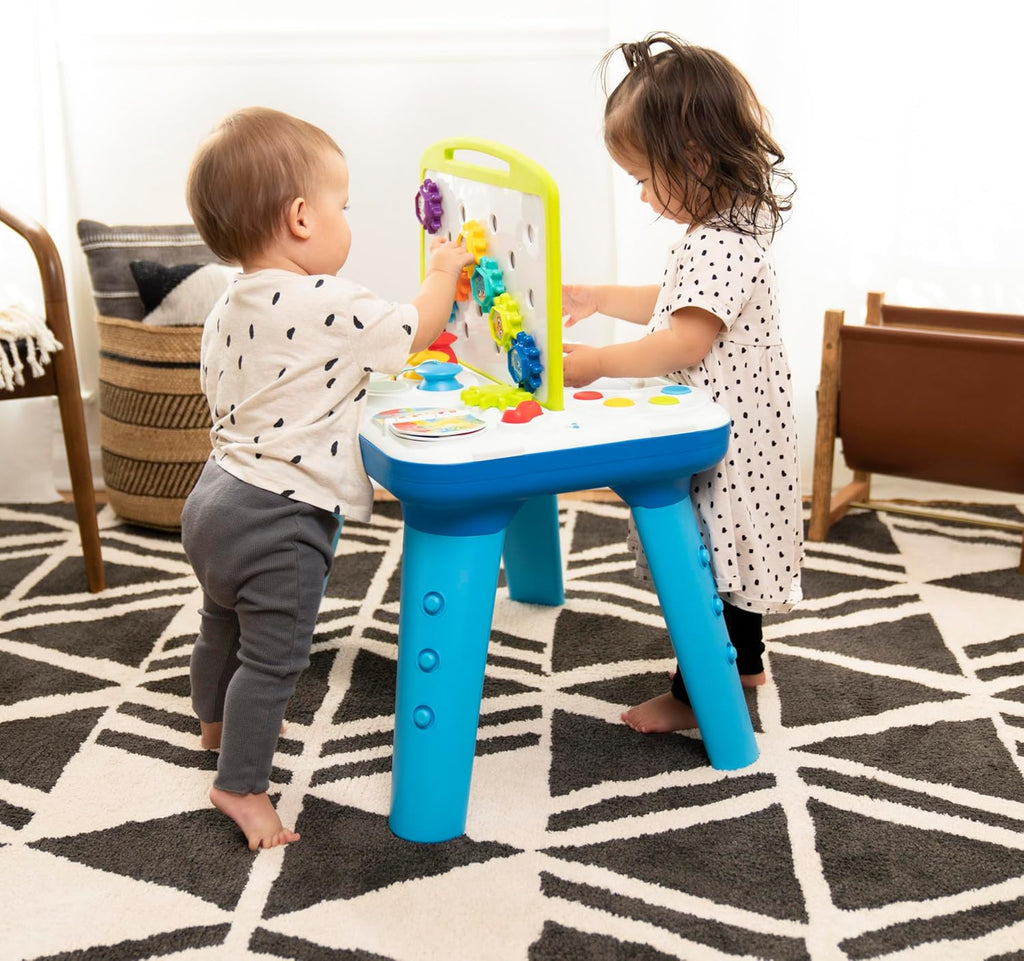 Baby Einstein Curiosity Table Activity Play Station, Montessori Floor Toy and Interactive Workbench, 12 Months and Up