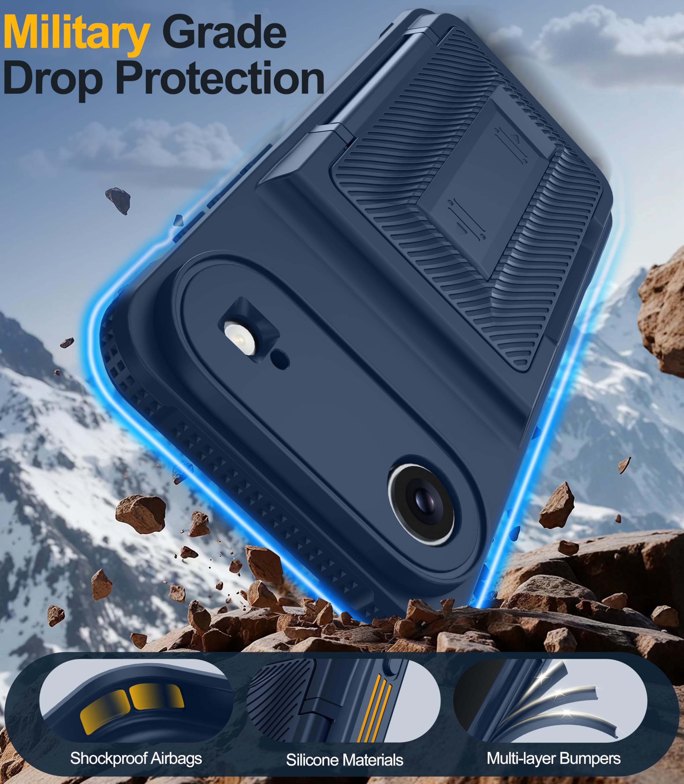 Oneagle Wallet for iPhone 16 Pro Max Case with Card Holder (4-5 Cards) [RFID Blocking] [Privacy Screen Protector] Full Camera Protection & Kickstand, 15FT Shockproof Phone Case for iPhone 16 Pro Max
