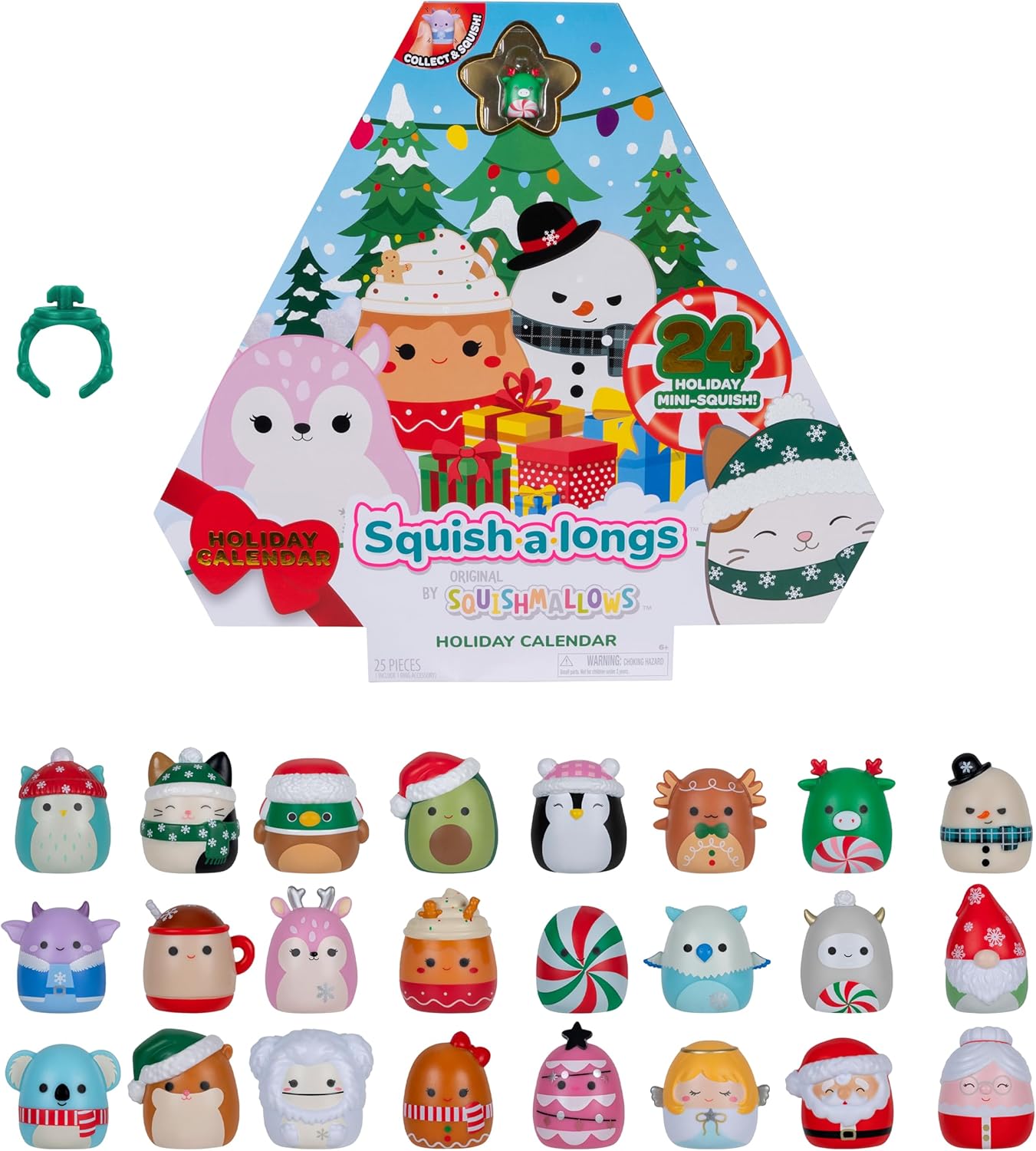 Squish-a-longs Holiday Countdown Calendar – Includes 24 Mini-Squish (Wave 3)