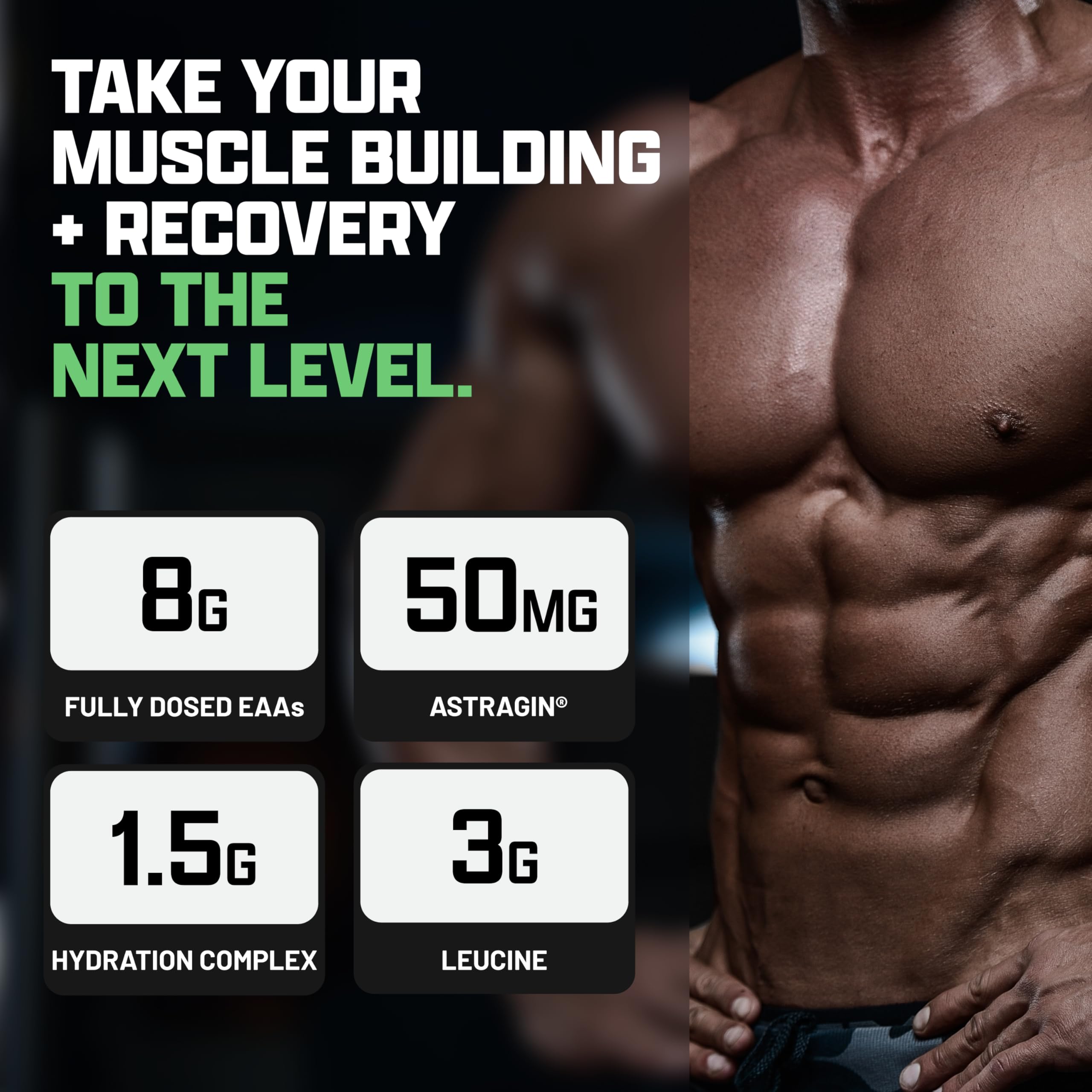 Nutrex Research EAA Hydration | EAAs + BCAAs Powder | Muscle Recovery, Strength, Muscle Building, Endurance | 8G Essential Amino Acids + Electrolytes | Apple Pear 30 Servings