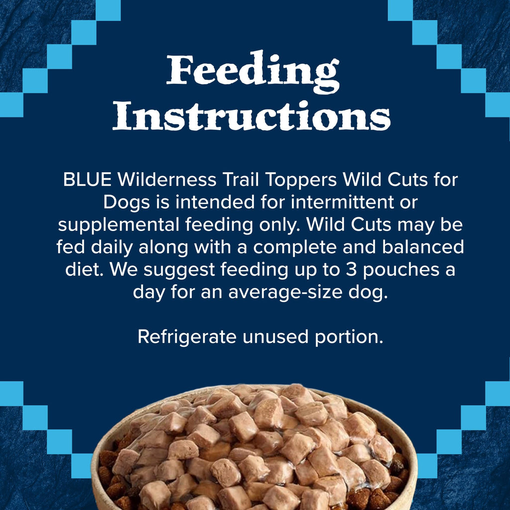 Blue Buffalo Wilderness Wild Cuts Trail Toppers Chunky Bites In Hearty Gravy - Beef - 3 Oz