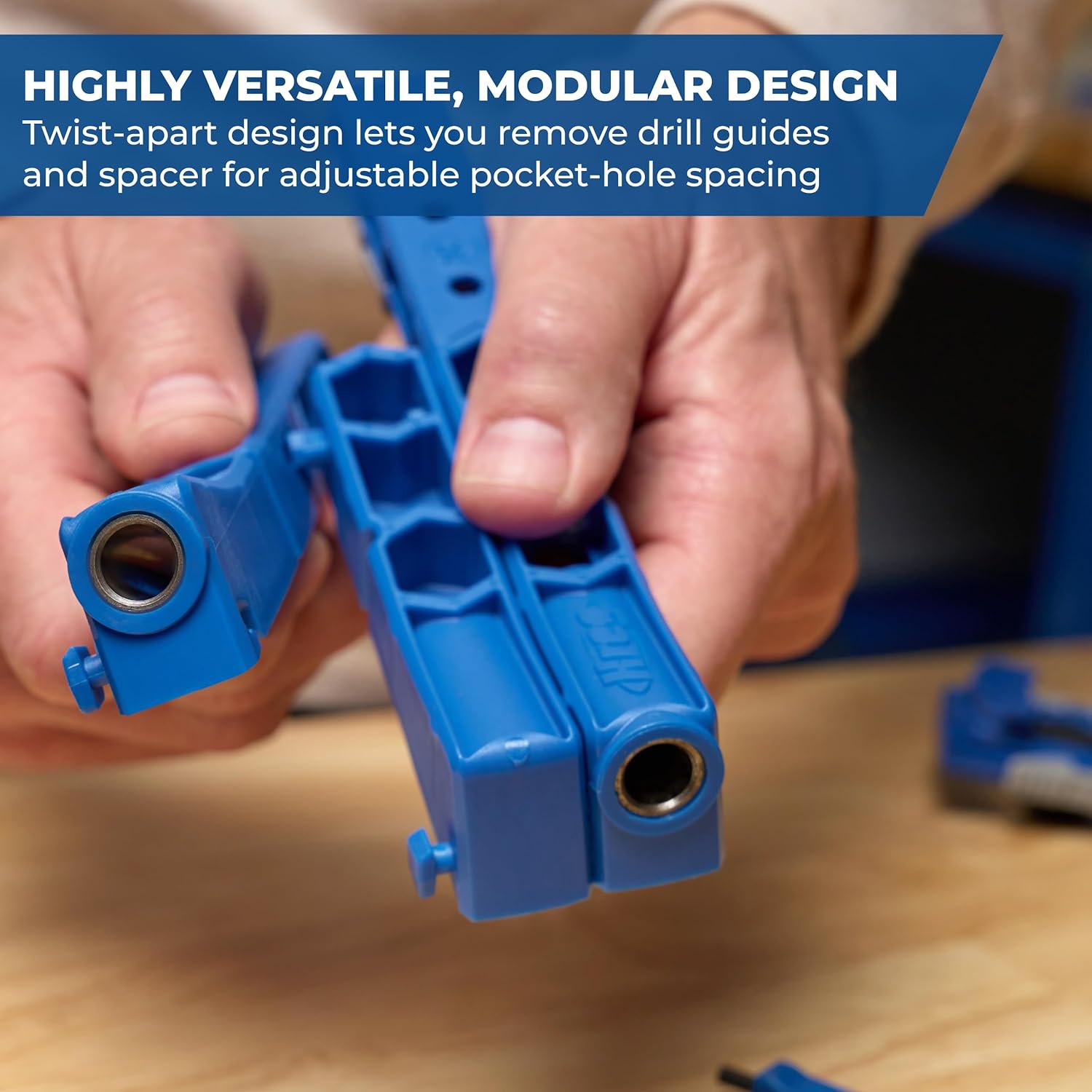 Kreg KPHJ320-22 Pocket-Hole Jig 320 with Classic 2 Inch Face Clamp - Small, Durable Jig for Tight Spaces - Easily Adjustable Drill Guides - For Materials 1/2" to 1 1/2" Thick