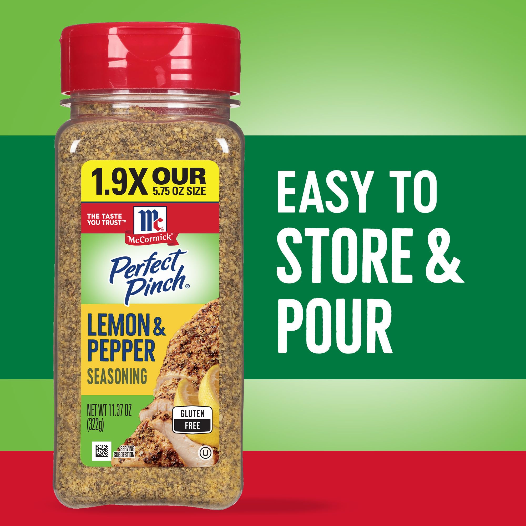 McCormick Perfect Pinch Lemon & Pepper Seasoning, 5.75 oz (Pack of 6)