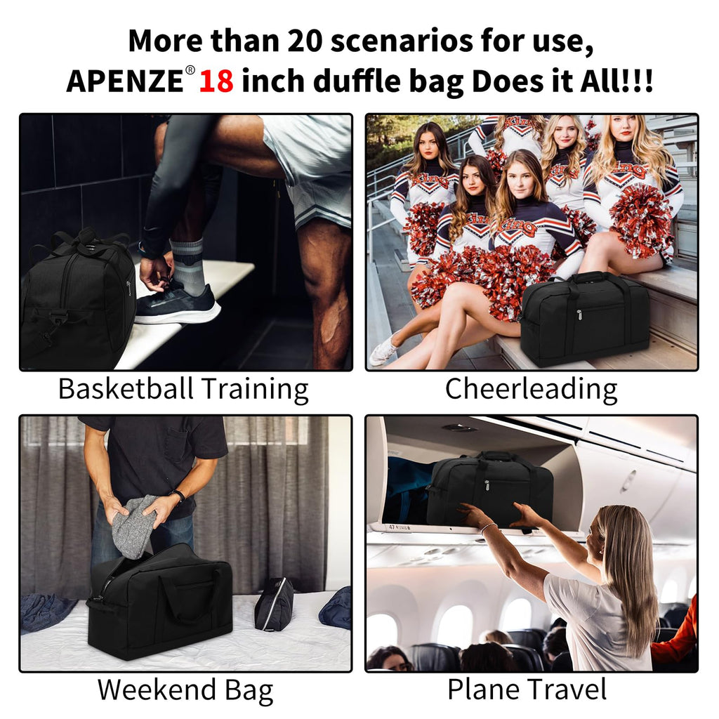 Apenze Small Gym Bag Carry On Bag - 12 in Mini Duffle Bag Lightweight for Overnight Travel(Camouflage)