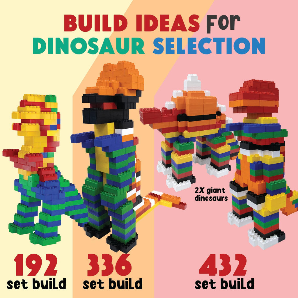 BiggoBlocks Large Building Blocks for Kids Ages 3-8 – 288 Piece Mega Set – Indoor & Outdoor STEM Toy for Boys & Girls