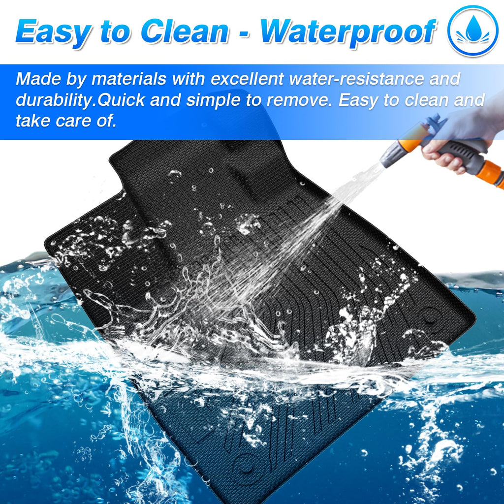 Cartist Floor Mats Compatible with Kia EV6 2022 2023 2024 2025 2026 Accessories All Weather Floor Liner Front & Rear 2 Rows Car Carpet Protection TPE Odorless