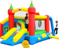 WELLFUNTIME Inflatable Bounce House,Jumping Castle Slide with Blower,Kids Bouncer with Ball Pit
