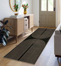 Rugalia Easy Jute Checkered Entryway Rug, 2x3 Black Modern Indoor Outdoor Doormat, Washable Non-Slip Neutral Small Kitchen Rug Farmhouse Diamond Throw Rugs for Entrance Bedroom Bathroom