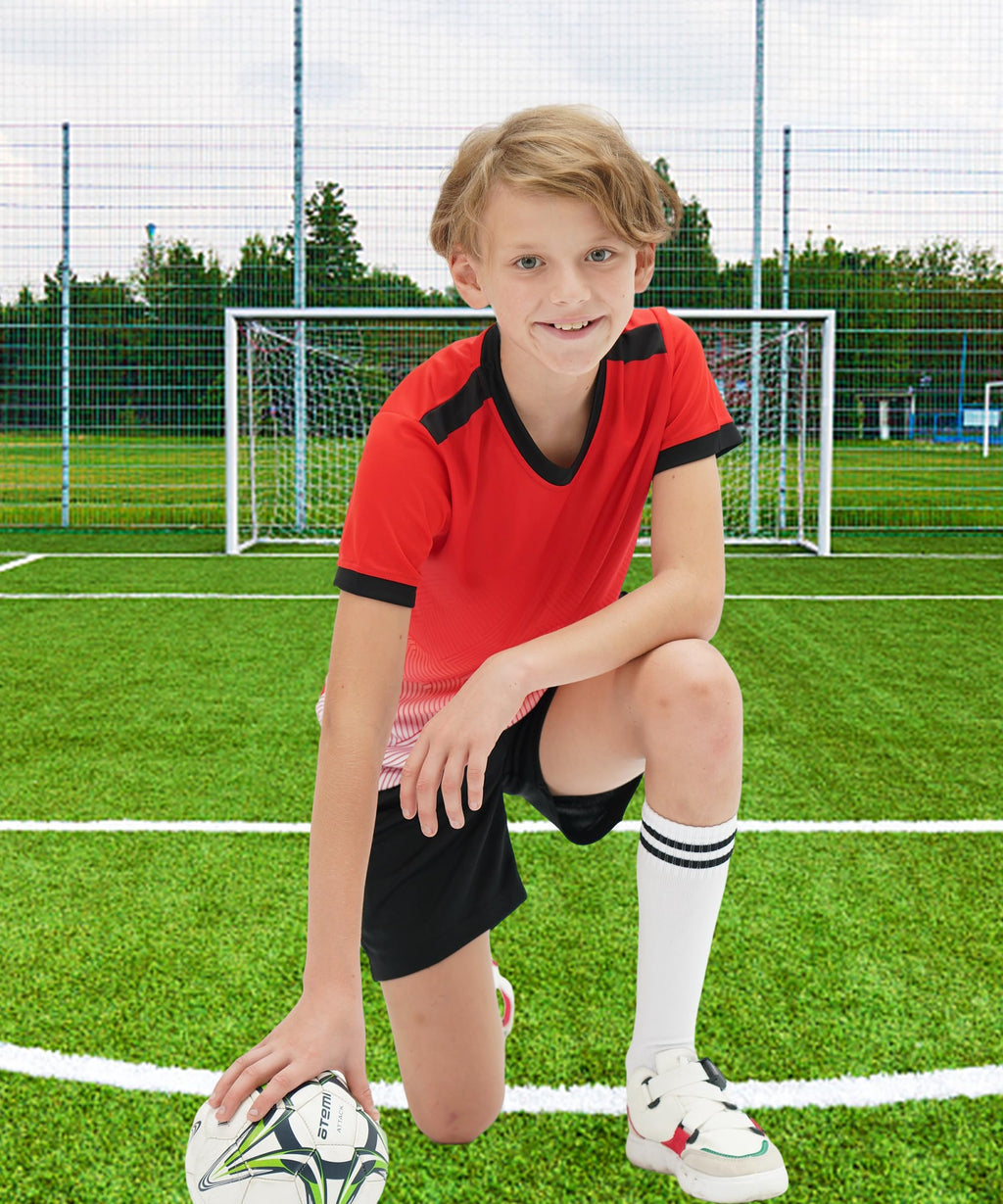 M2C Boys 2-Pack Jersey Soccer Knit Set Sport Team Uniform Shirt and Shorts