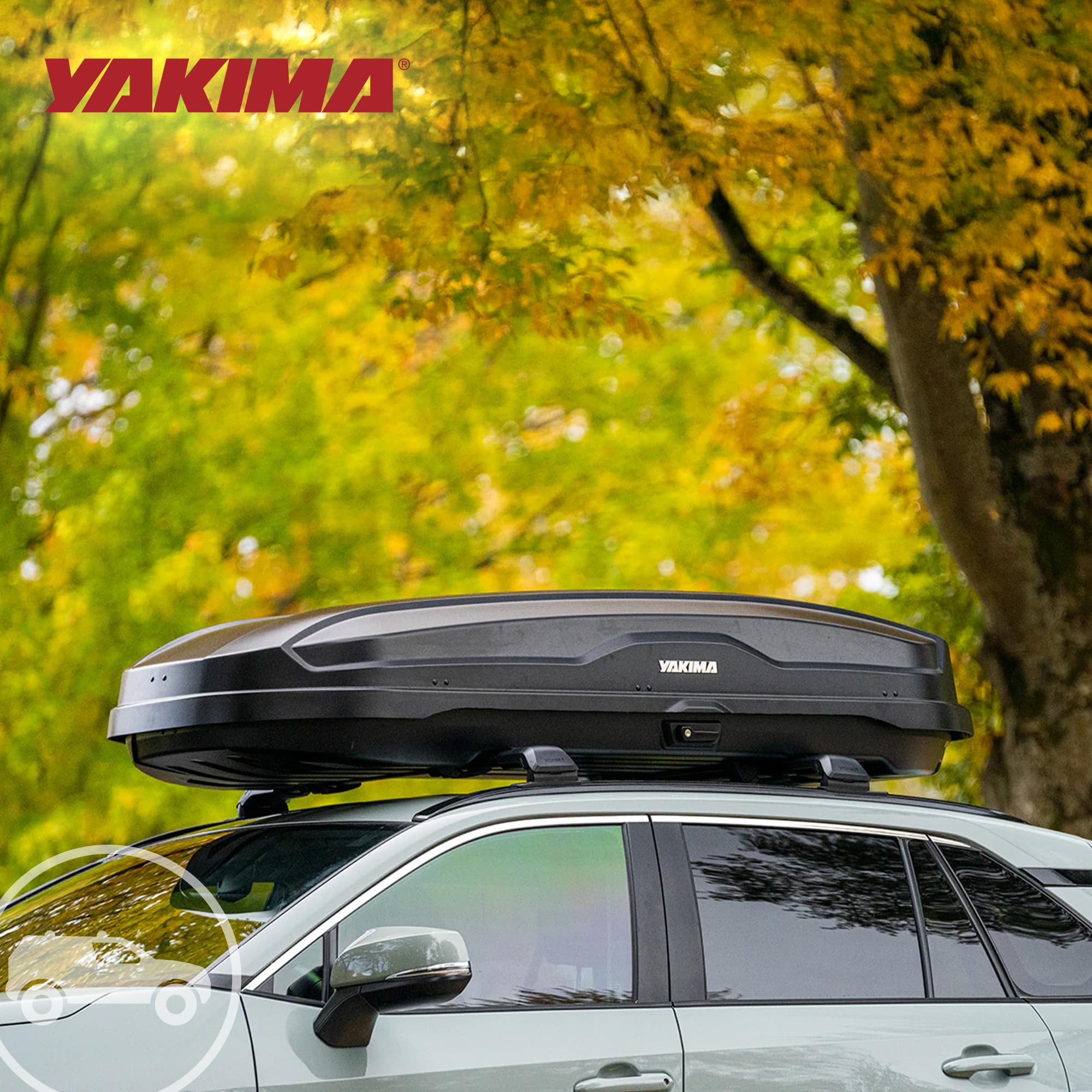 Yakima SkyBox NX 16 LG Rooftop Cargo Carrier, Hard Top Shell Box with SKS Lock, Fits Streamline Crossbars, 16 Cubic Feet, Black - Car and SUV Roof Storage for Luggage and Travel Accessories