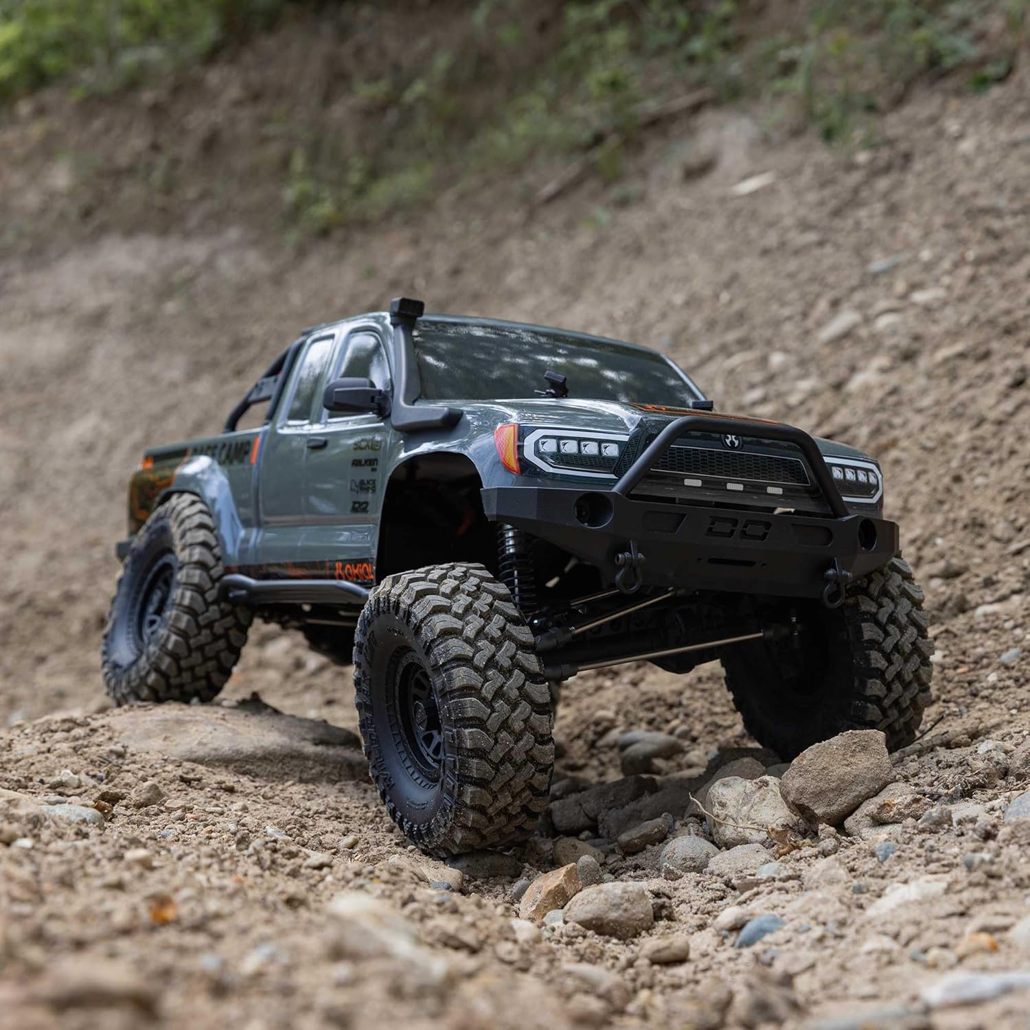 Axial RC Truck 1/10 SCX10 III Base Camp 4X4 Rock Crawler Brushed RTR (Battery and Charger Not Included), Gray, AXI-1375T2