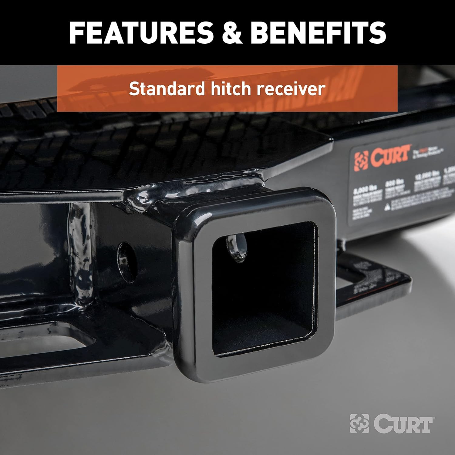 Curt 13193 2 inch Recevier Class III Tailer Hitch for Ford Transit