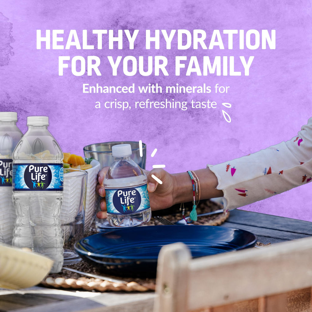 Pure Life Purified Bottled Water, 12 Pack - Still Drinking Water Enhanced with Minerals for a Crisp Taste - 16.9 Fl Oz - Toy Story 5 Packaging Graphics