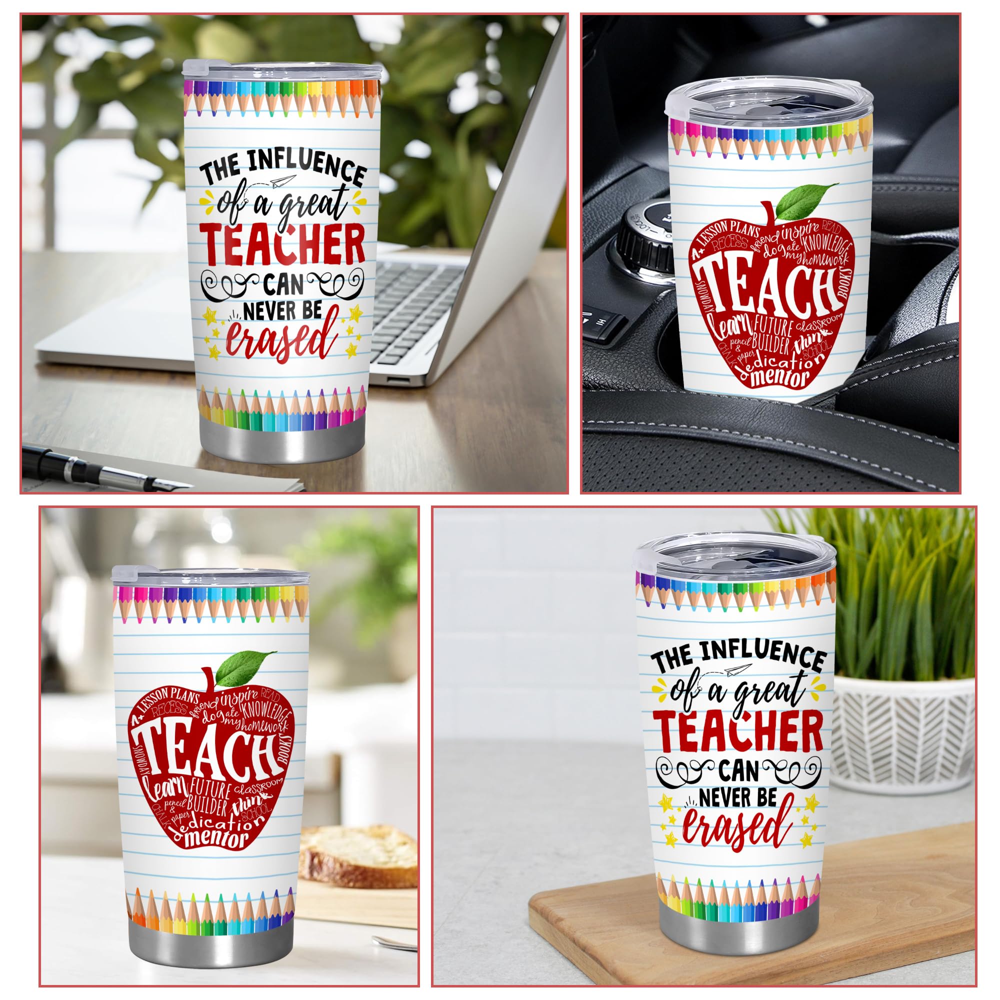 TEEZWONDER Thank You Gifts for Women - Chaos Coordinator 20 oz Stainless Steel Insulated Tumbler with Lid - Employee Appreciation Birthday Gifts for Women Coworkers Boss Teacher Nurse Friend
