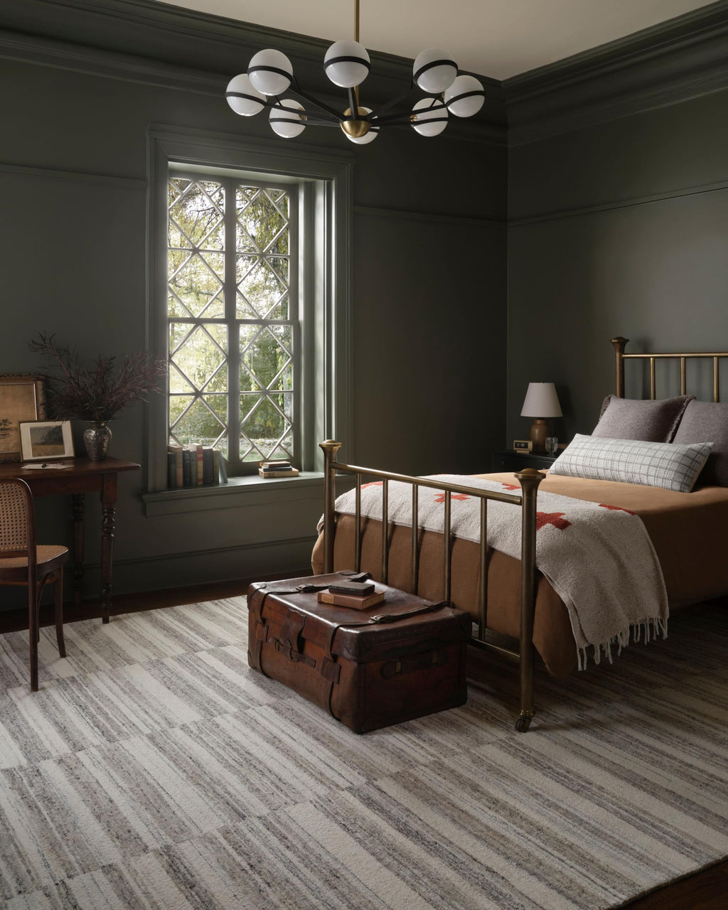 Loloi Magnolia Home by Joanna Gaines Rae Collection RAE-02 Charcoal/Mist 2'-3" x 3'-9" Accent Rug