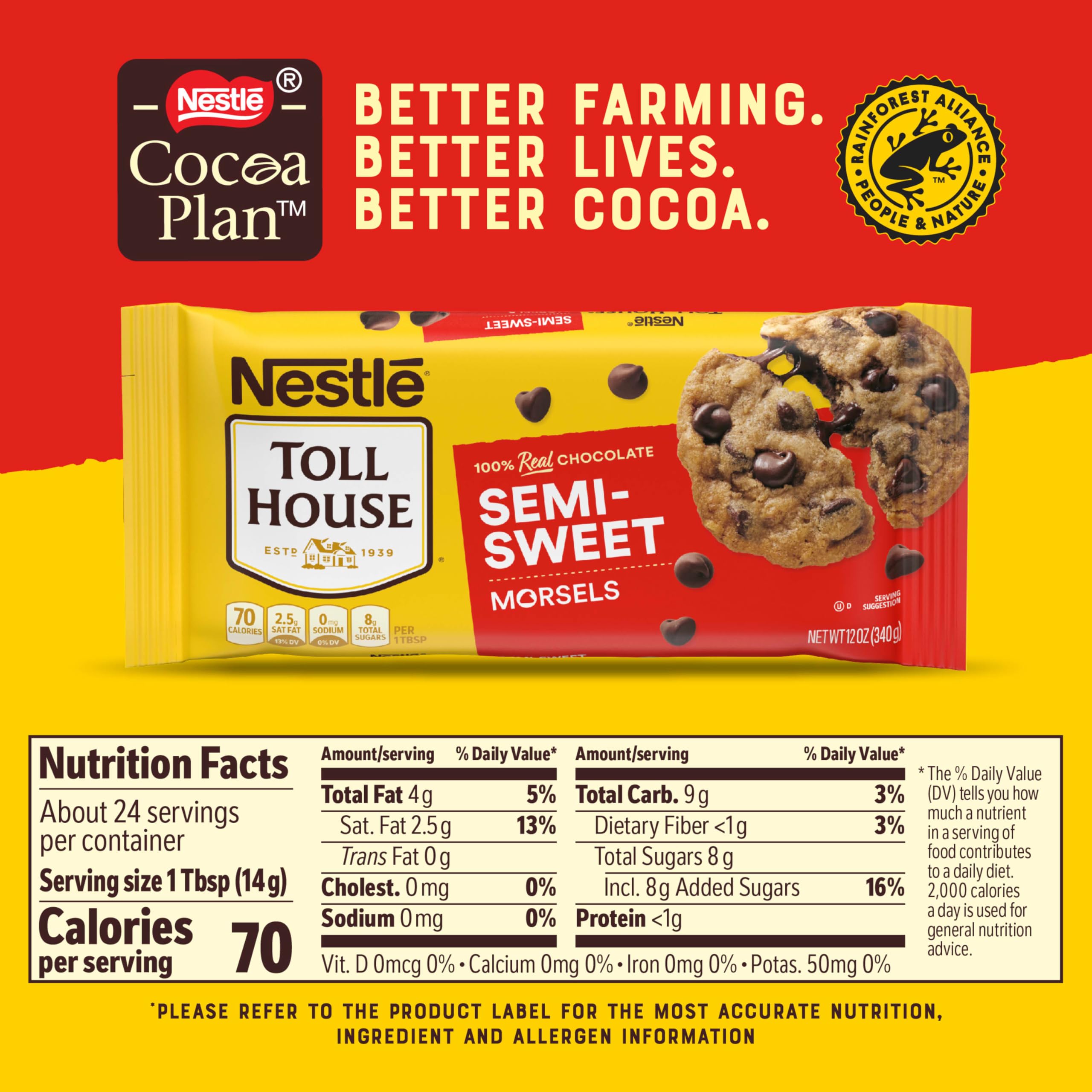 Nestle Toll House Semi-Sweet Chocolate Morsels 12 oz