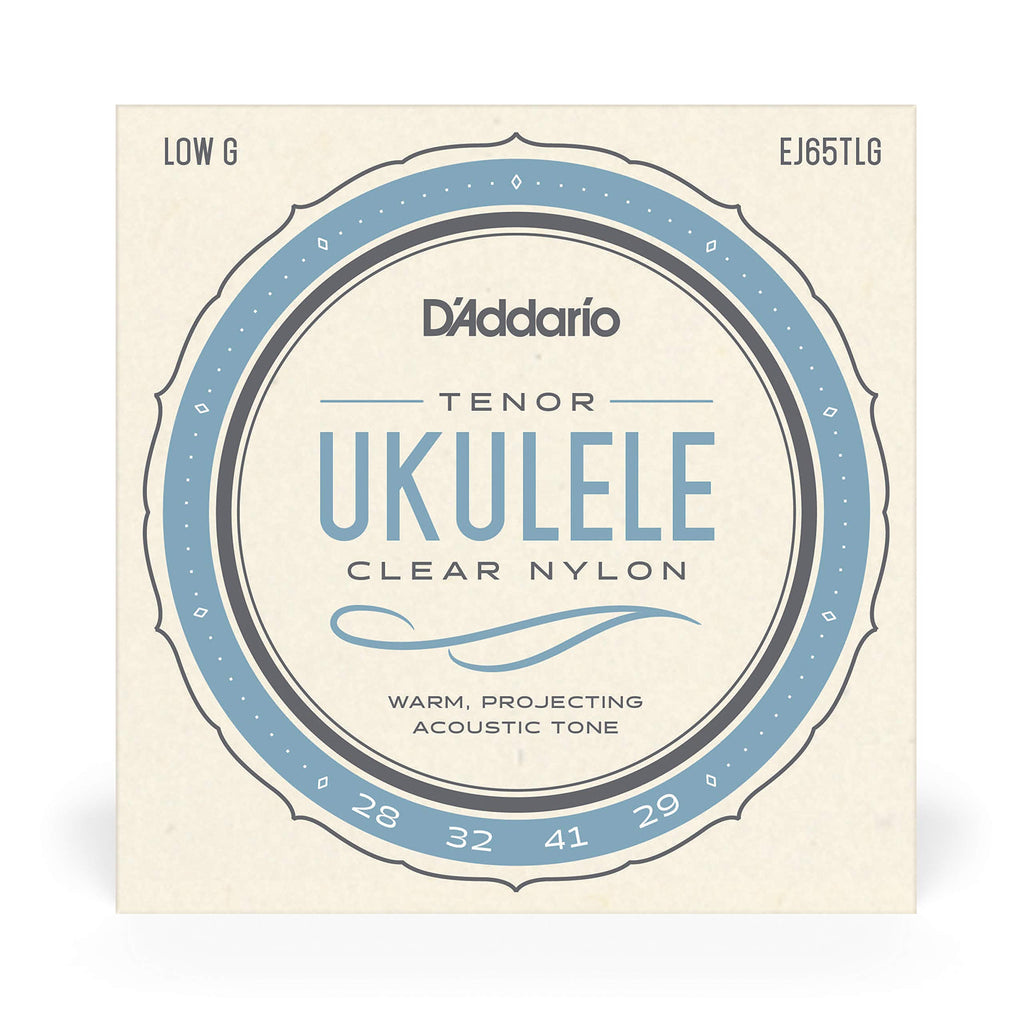 D'Addario Baritone Ukulele Strings, Fluorocarbon, EJ99B, 4-String Set, Pack of 1