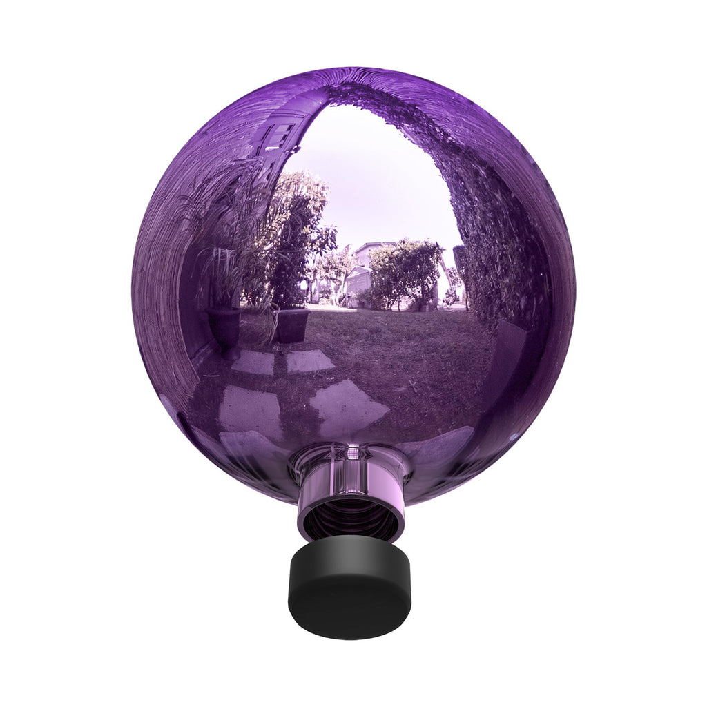 Alpine Corporation | 10" Indoor/Outdoor Glass Gazing Globe — Festive Garden & Yard Décor Accent — Blue