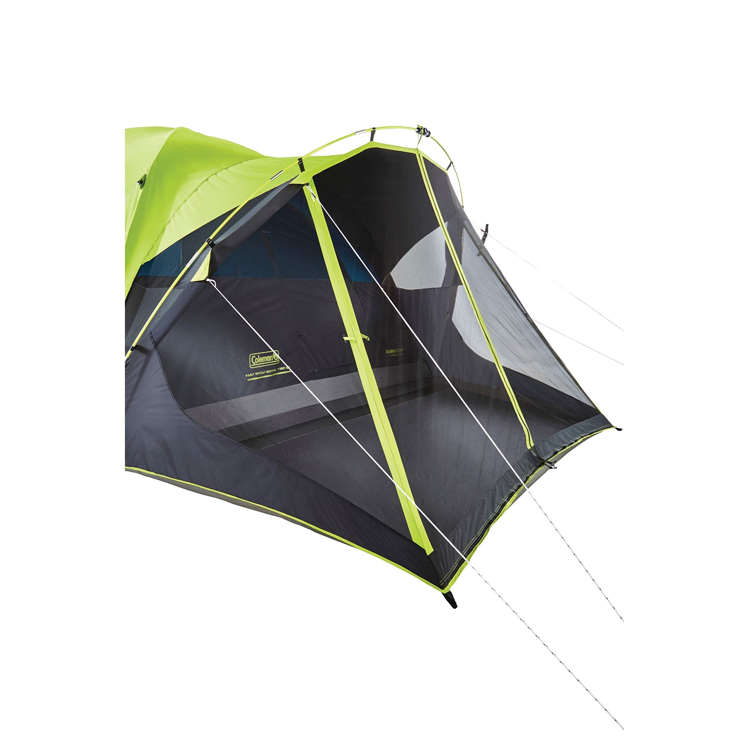 Coleman Carlsbad Dark Room Tent with Screened Porch, 4/6 Person Tent Blocks 90% of Sunlight to Keep Inside Cool, Weatherproof Shelter with Easy Setup