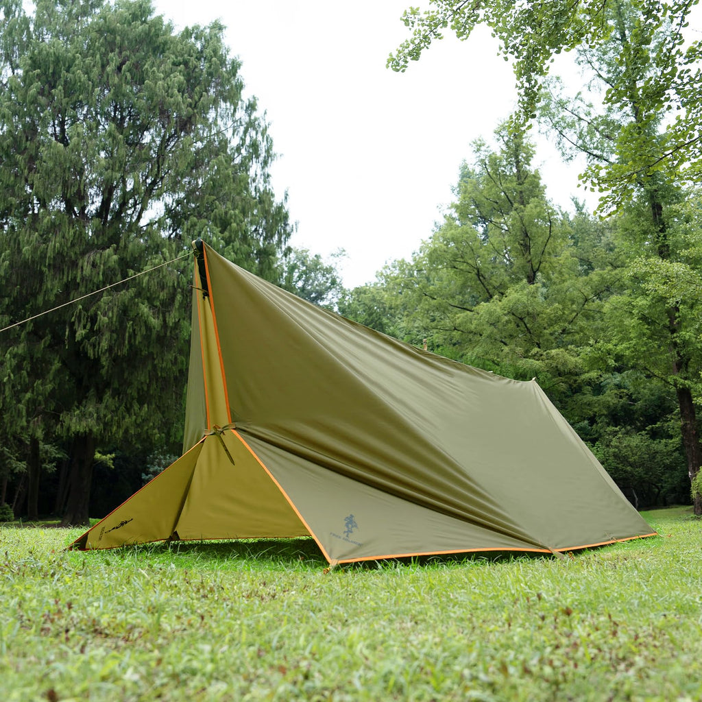 Free Soldier Waterproof Portable Tarp Multifunctional Outdoor Camping Traveling Awning Backpacking Tarp shelter Rain Tarp