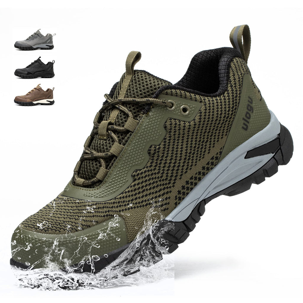 ulogu Steel Toe Shoes for Men Women Waterproof Non Slip Safety Work Shoes