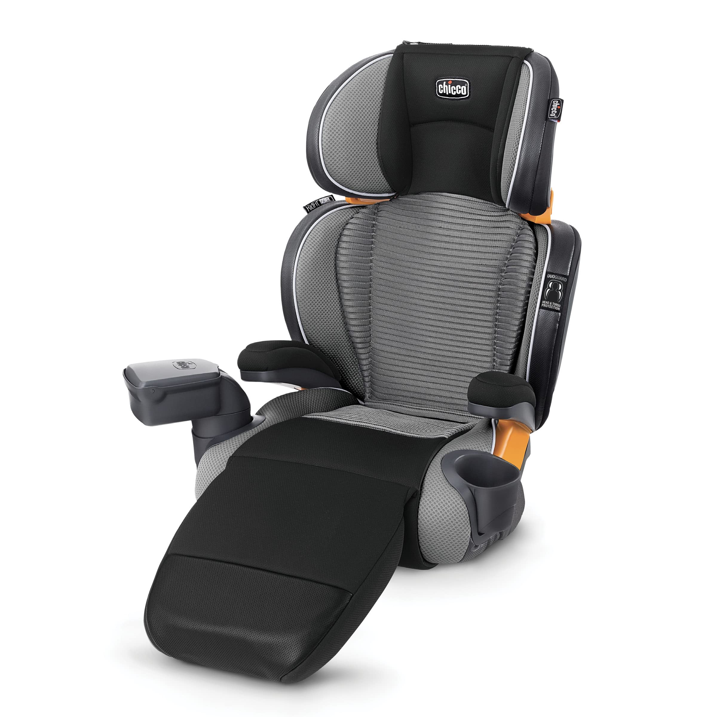Chicco KidFit Adapt Plus 2-in-1 Belt-Positioning Booster Car Seat, Backless and High Back Booster Seat, for Children Aged 4 Years and up and 40-100 lbs., Vapor/Grey