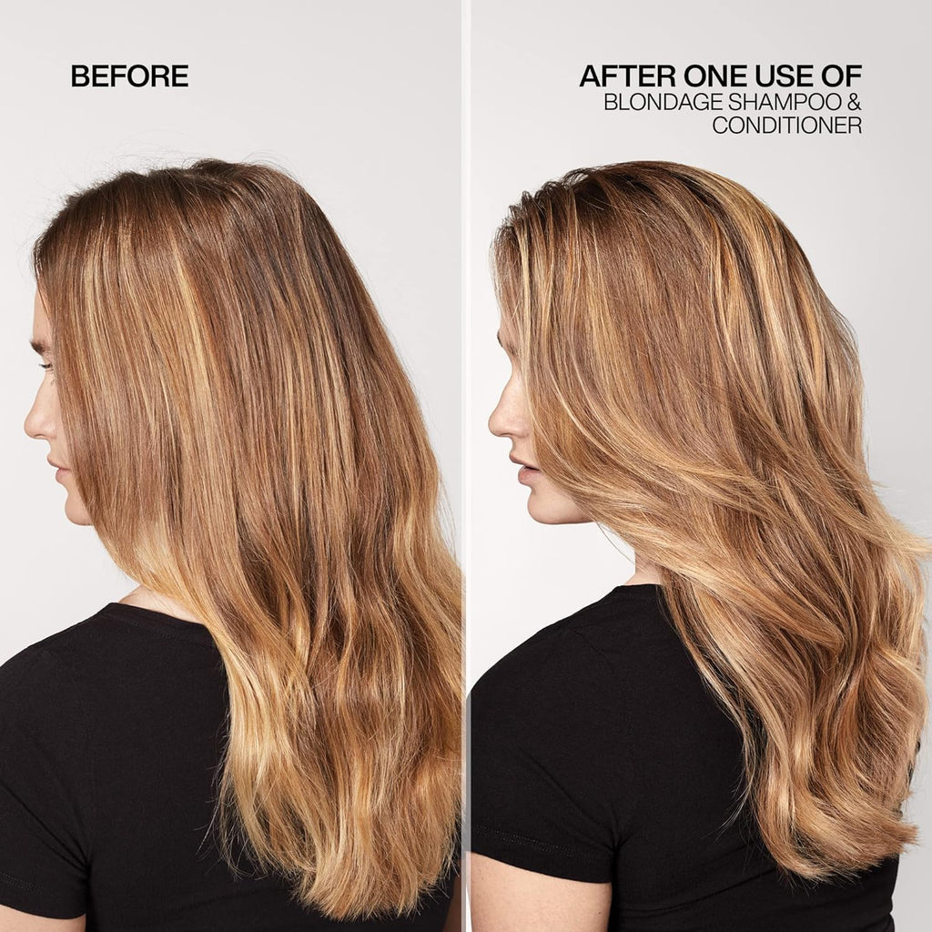 Redken Blondage Color Depositing Purple Conditioner For Blonde Hair - Tones & Moisturizes Brassy Hair