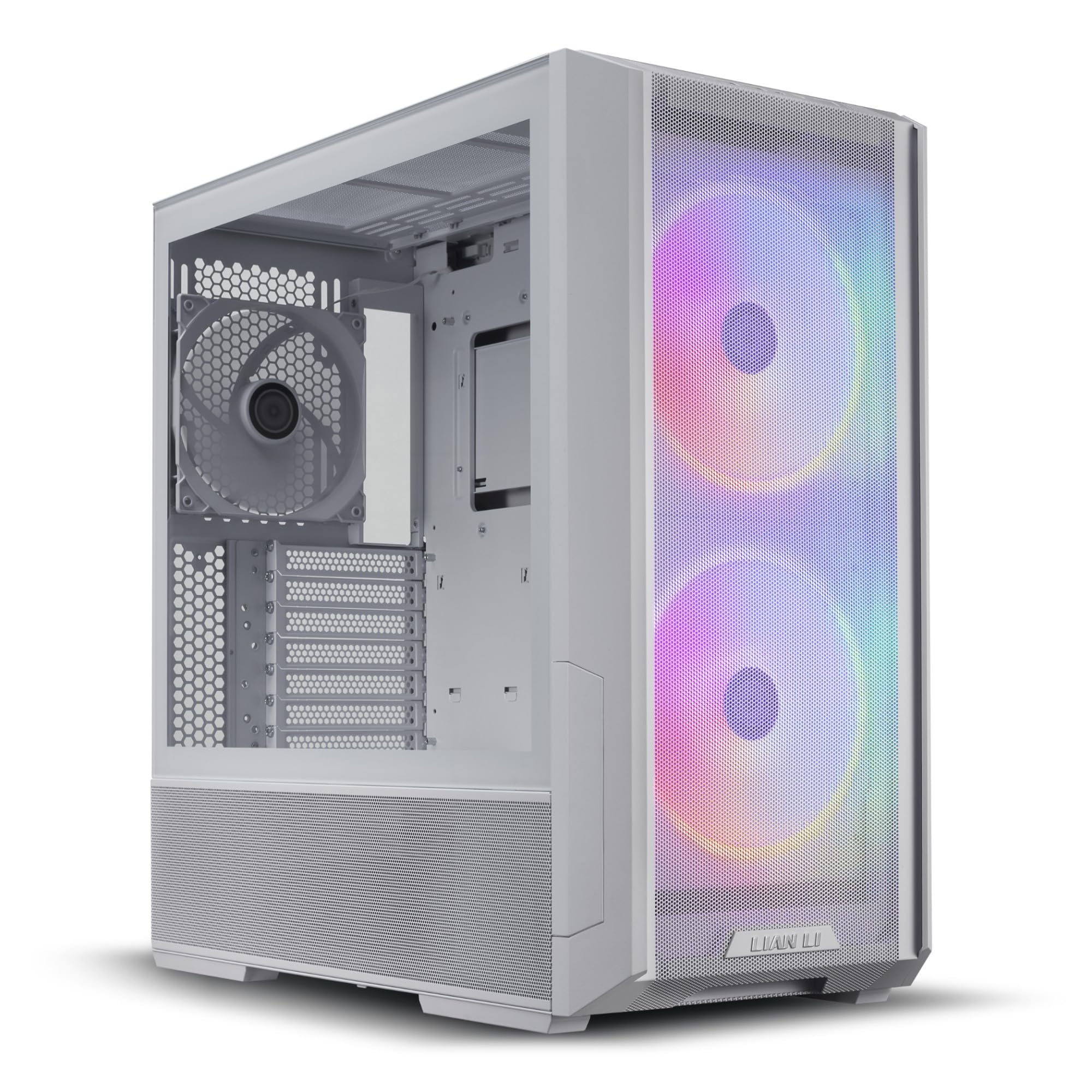 LIAN LI LANCOOL 207 Compact ATX RGB Gaming Computer Case, Airflow Optimized Mesh Panels Tower Chassis w/ 2x140mm ARGB,2x120mm PWM Fans Pre-Installed, USB Type-C Port, Tempered Glass Side Panel (Black)