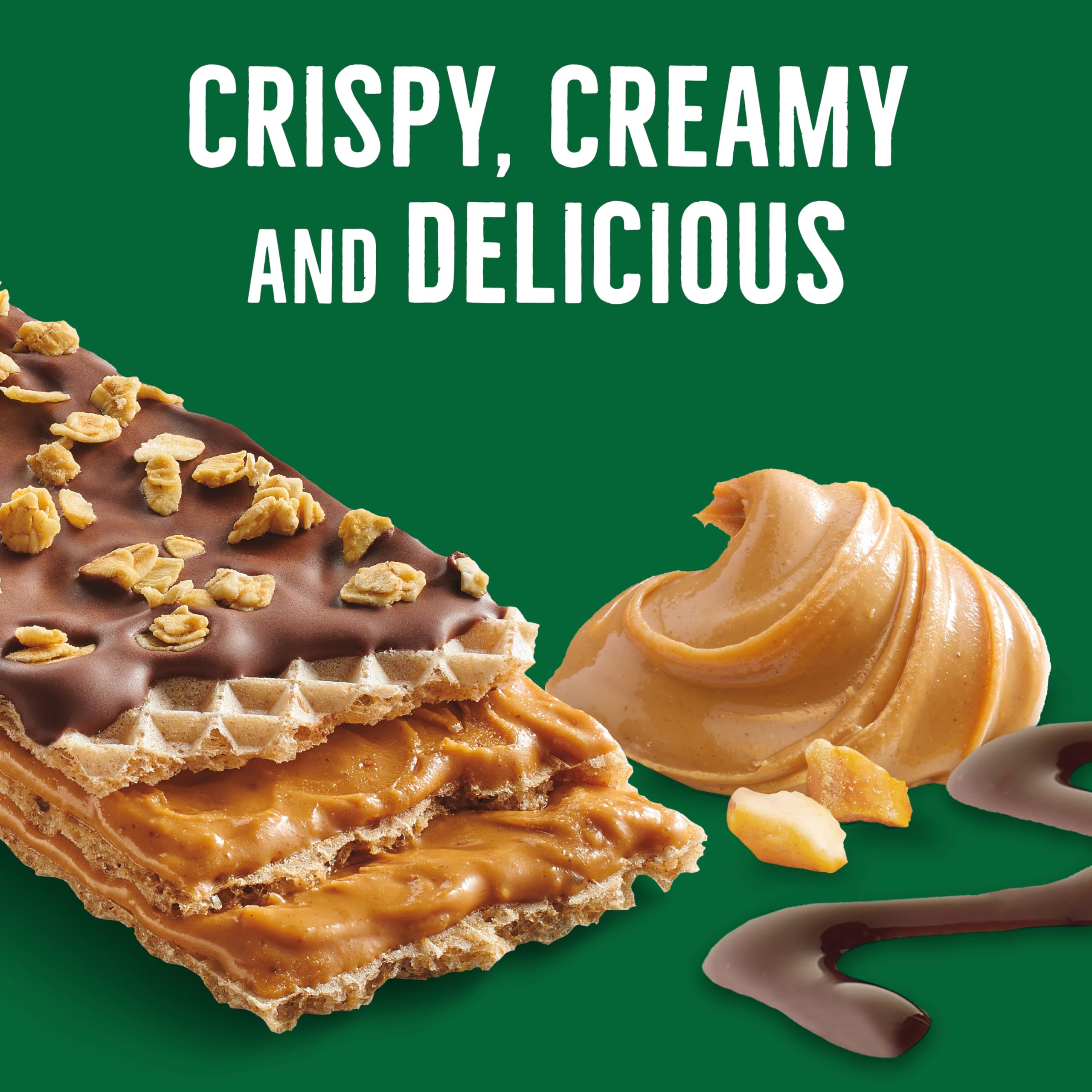 Nature Valley Crispy Creamy Wafer Bars, Blueberry, Whole Grain, 5 Bars, 6.5 oz