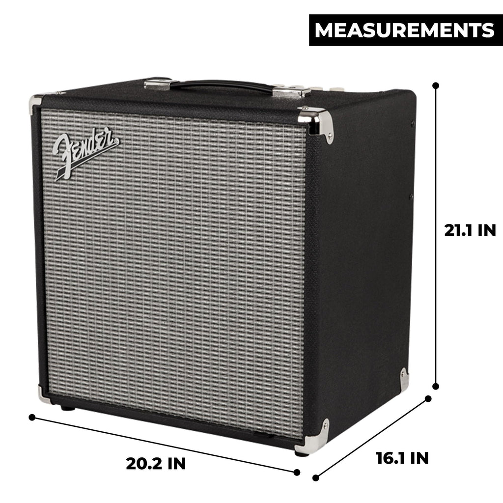 Fender Rumble 15 Bass Guitar Combo Amplifier Bundle with Instrument Cable and Austin Bazaar Instructional DVD