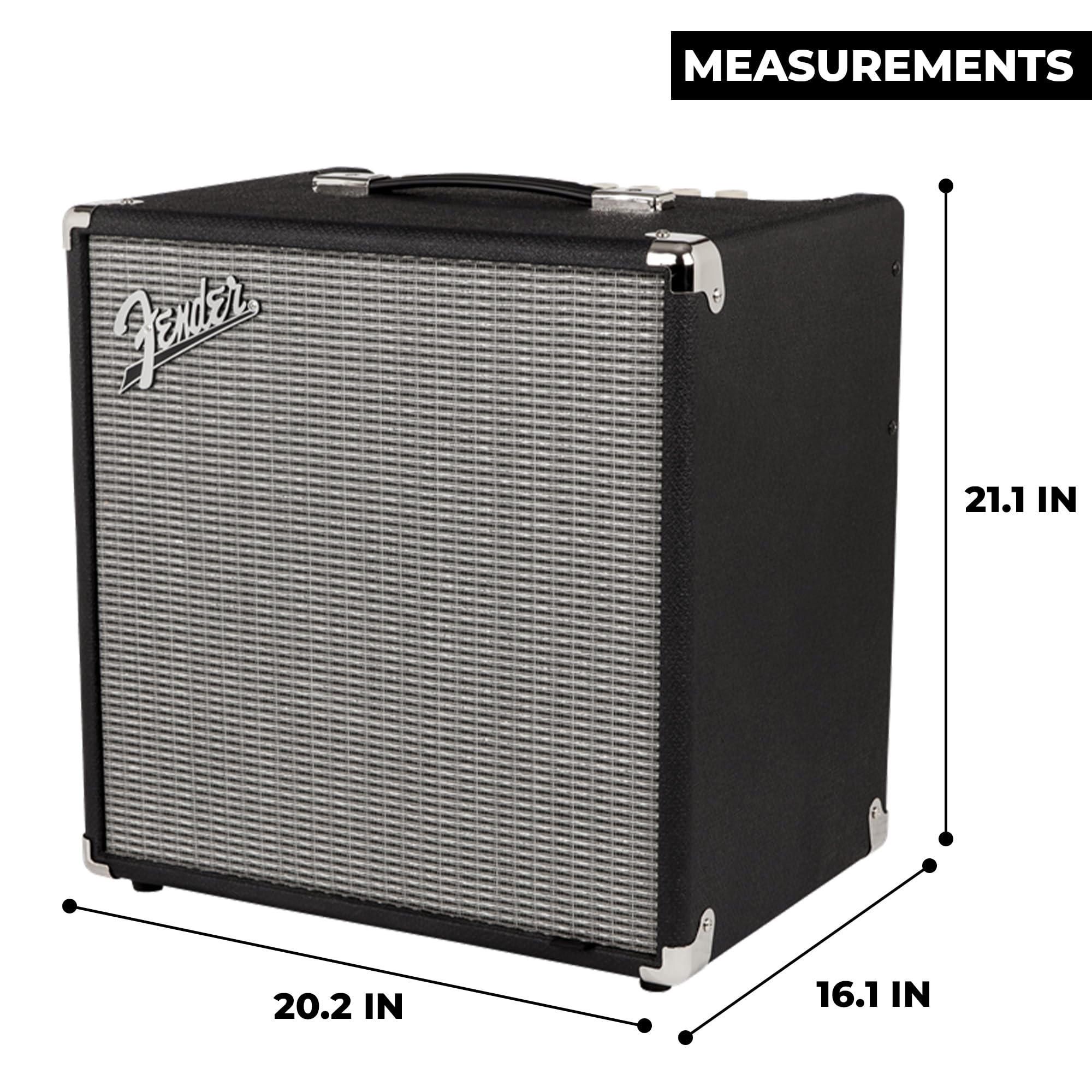 Fender Rumble 15 Bass Guitar Combo Amplifier Bundle with Instrument Cable and Austin Bazaar Instructional DVD