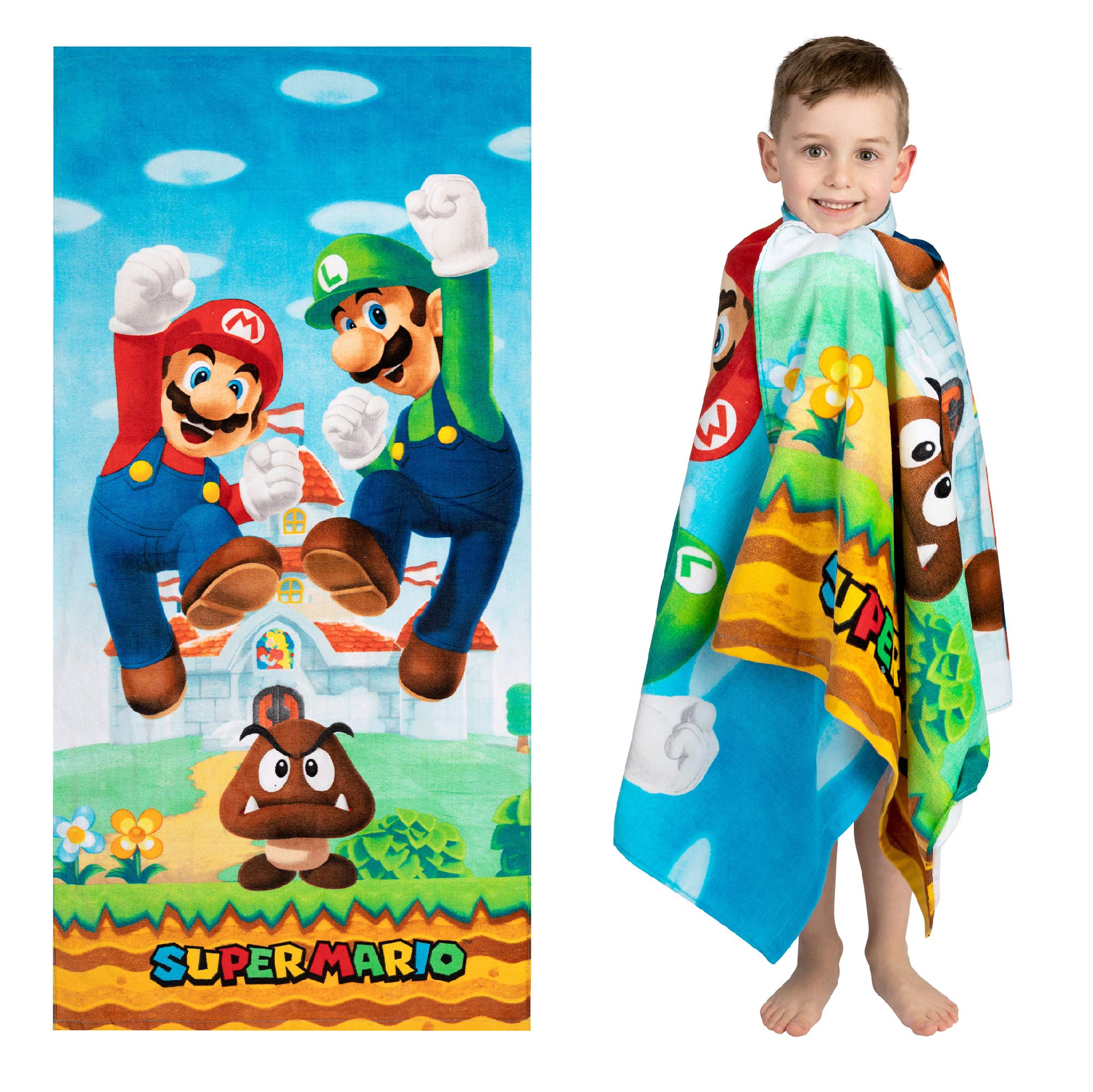 Barney Classic Kids Super Soft Cotton Bath/Pool/Beach Towel, 58 in x 28 in, (Offical Licensed Product) By Franco