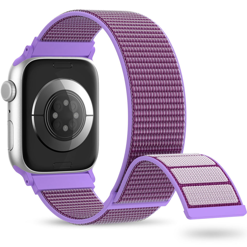 Nylon Sport Band Compatible with Apple Watch Band 38mm 40mm 41mm 42mm 44mm 45mm 46mm 49mm, Adjustable Breathable Women Men Braided Strap Loop for iWatch Series 11/10/9/8/7/6/5/SE Ultra 3/2/1