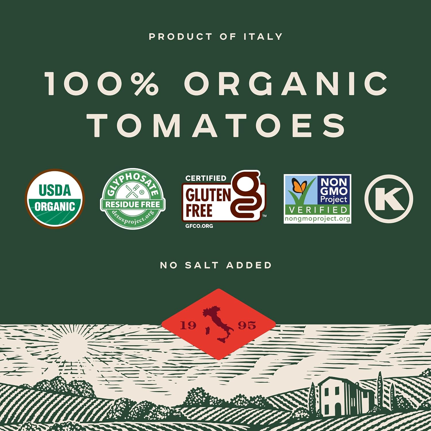 Bionaturae Organic Strained Tomatoes, 24 Ounce