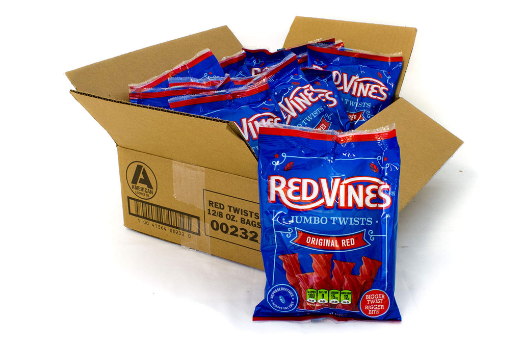 Red Vines Licorice, Grape Flavor Twists, Soft & Chewy Candy, 5oz Trays (12 pack)