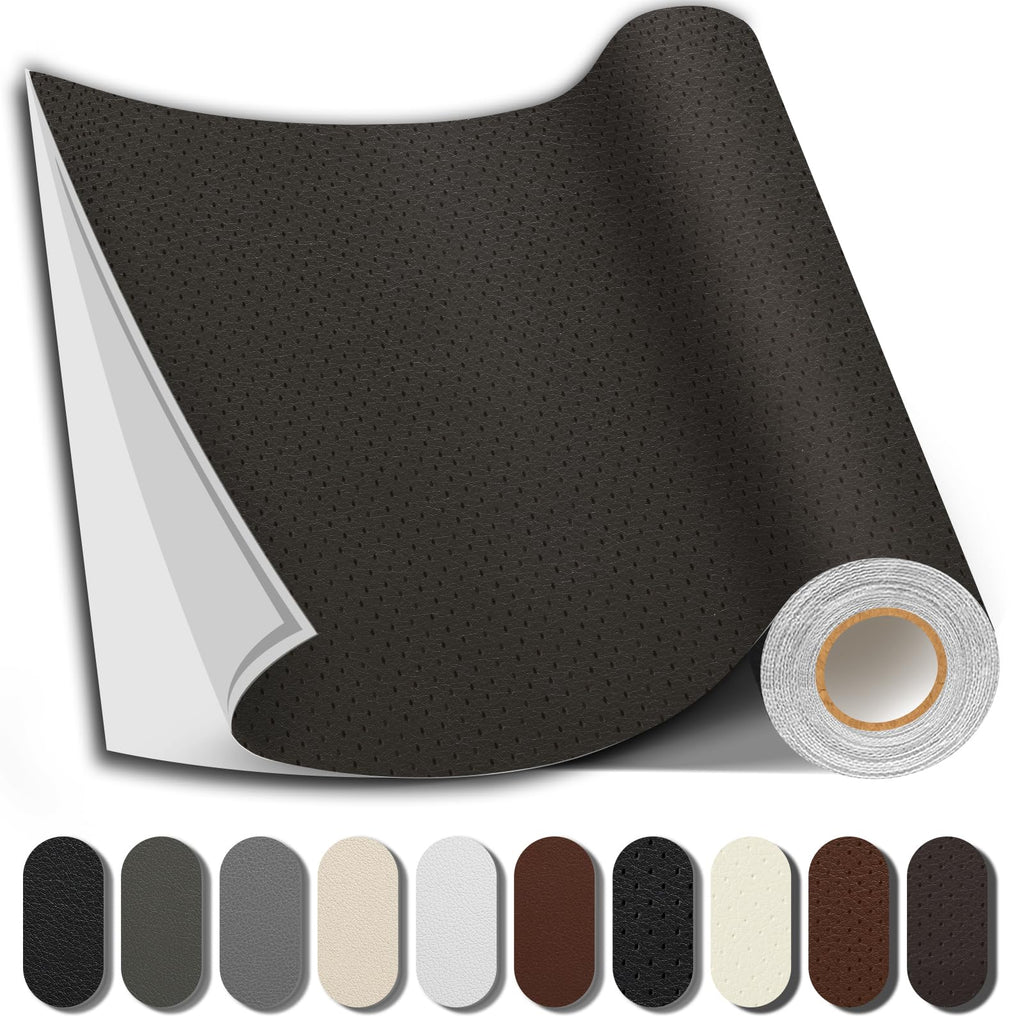 Shagoom Leather Repair Patch, Repair Patch Self Adhesive Waterproof, DIY Large Vinyl Patches for Couches, Furniture, Kitchen Cabinets, Wall （Beige, 3.5X79 Inch）