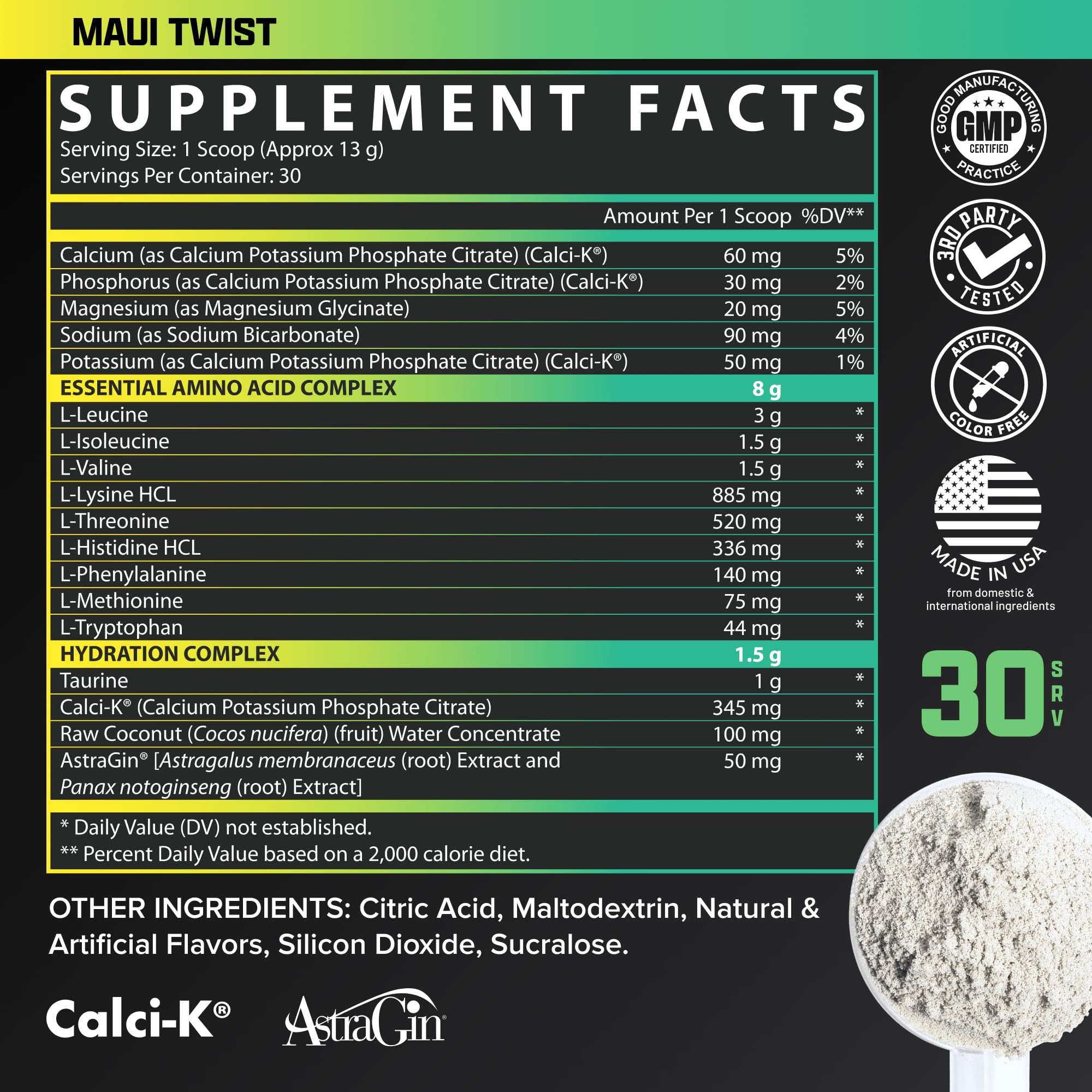 Nutrex Research EAA Hydration | EAAs + BCAAs Powder | Muscle Recovery, Strength, Muscle Building, Endurance | 8G Essential Amino Acids + Electrolytes | Apple Pear 30 Servings