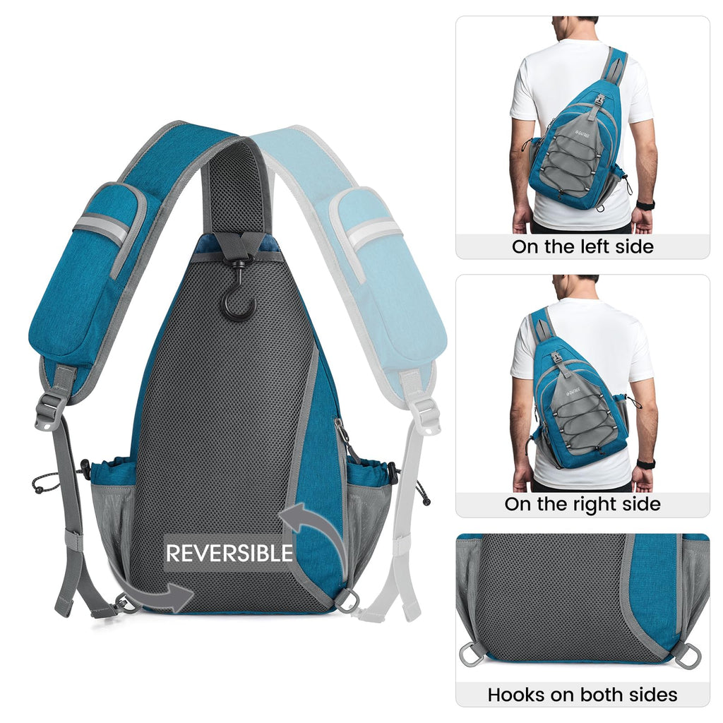G4Free Pickleball Bag, Crossbody Sling Bag for Men Women, Pickleball Backpack, Pickle Ball Paddle Bag Gifts for Sports