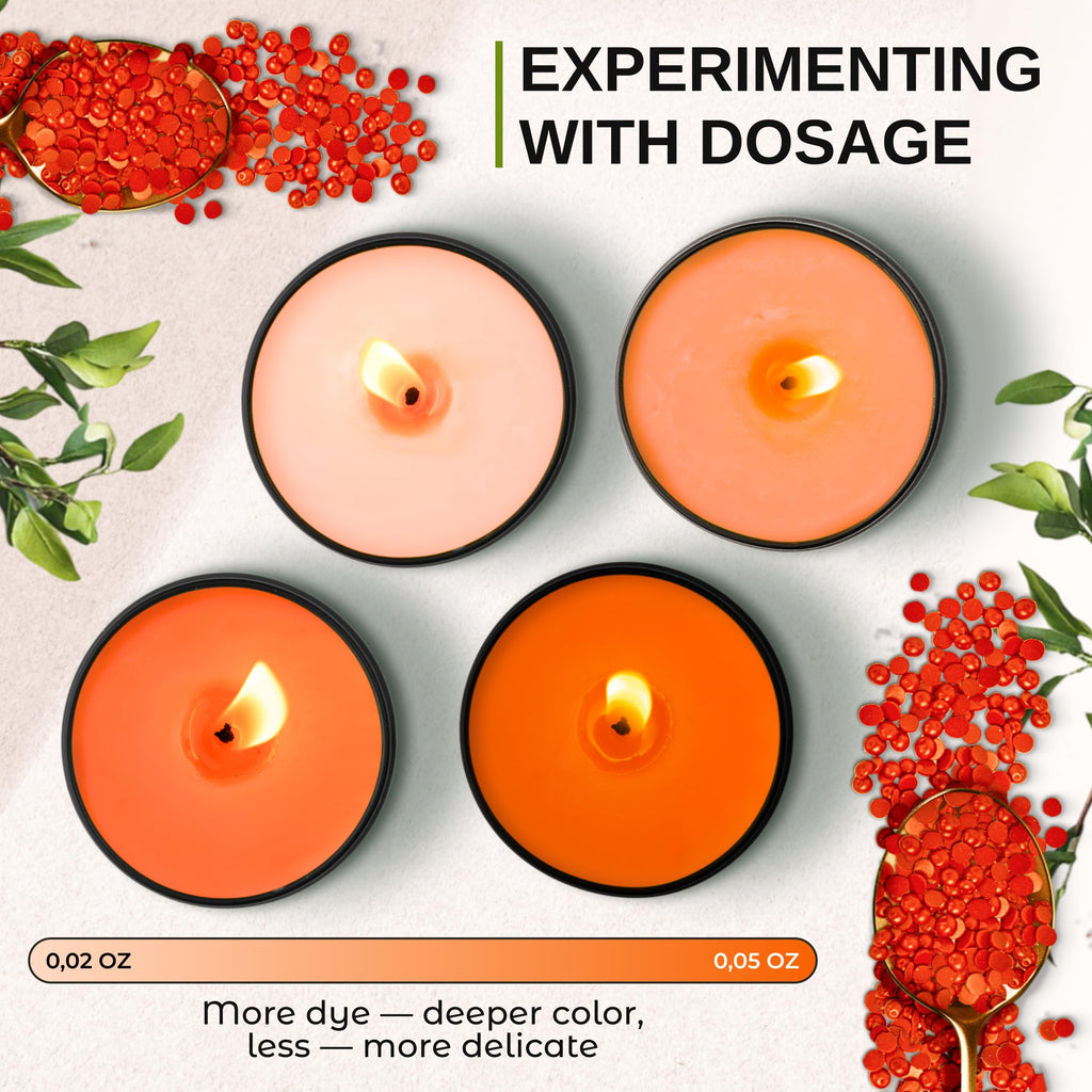 Liquid Candle Wax Dye for Soy Candle Making - 16 Popular Candle Dye Coloring Set - Premium Liquid Candle Wax Coloring - Highly Concentrated Candle Colors