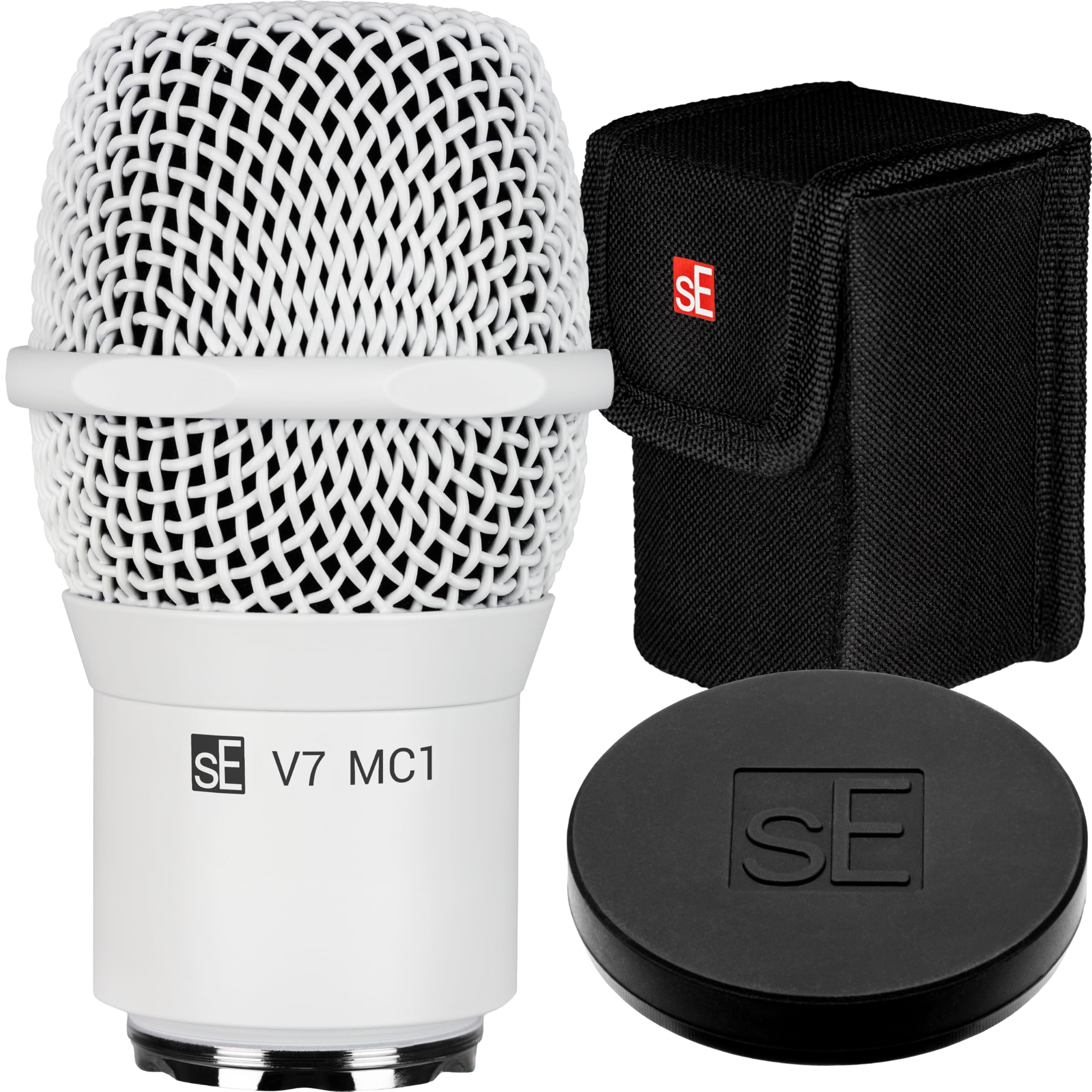 SE ELECTRONICS V7 MC1 Wireless Microphone Capsule - Compatible with Shure Wireless Transmitters - Professional Dynamic Microphone for Singing, Speech & Music Studio Recording (Black)
