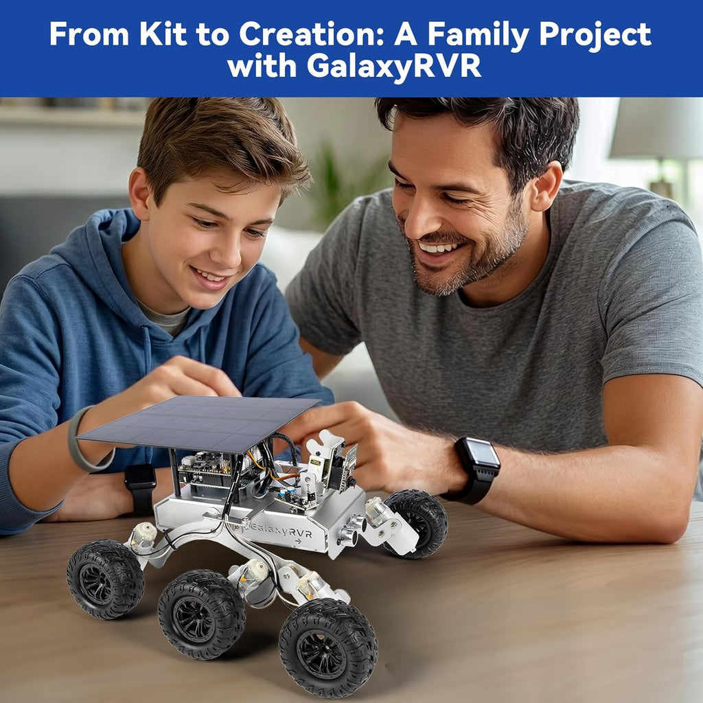 SunFounder GalaxyRVR Mars Rover STEM Kit for Arduino, Compatible with Uno R3, Rocker-Bogie Suspension,Scratch,C,Camera, FPV, for Students, Educators, Engineers