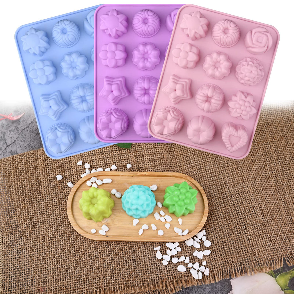 Sakolla 2 Pack Insect Silicone Soap Molds, 6-Cavity Dragonfly Butterfly Ladybug Shape Silicone Molds for Soap Making, DIY Baking Mold for Lotion Bars, Chocolate, Candy, Muffin, Biscuit, Cookie Pans