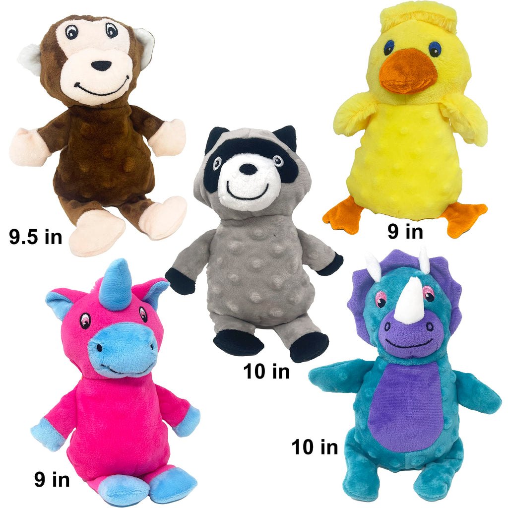 Jalousie Multipack Dog Squeaky Toys Strong Almost Indestructible, with Added Liner for Longer Play Dog Chew Toys (3 Pack - XLarge)